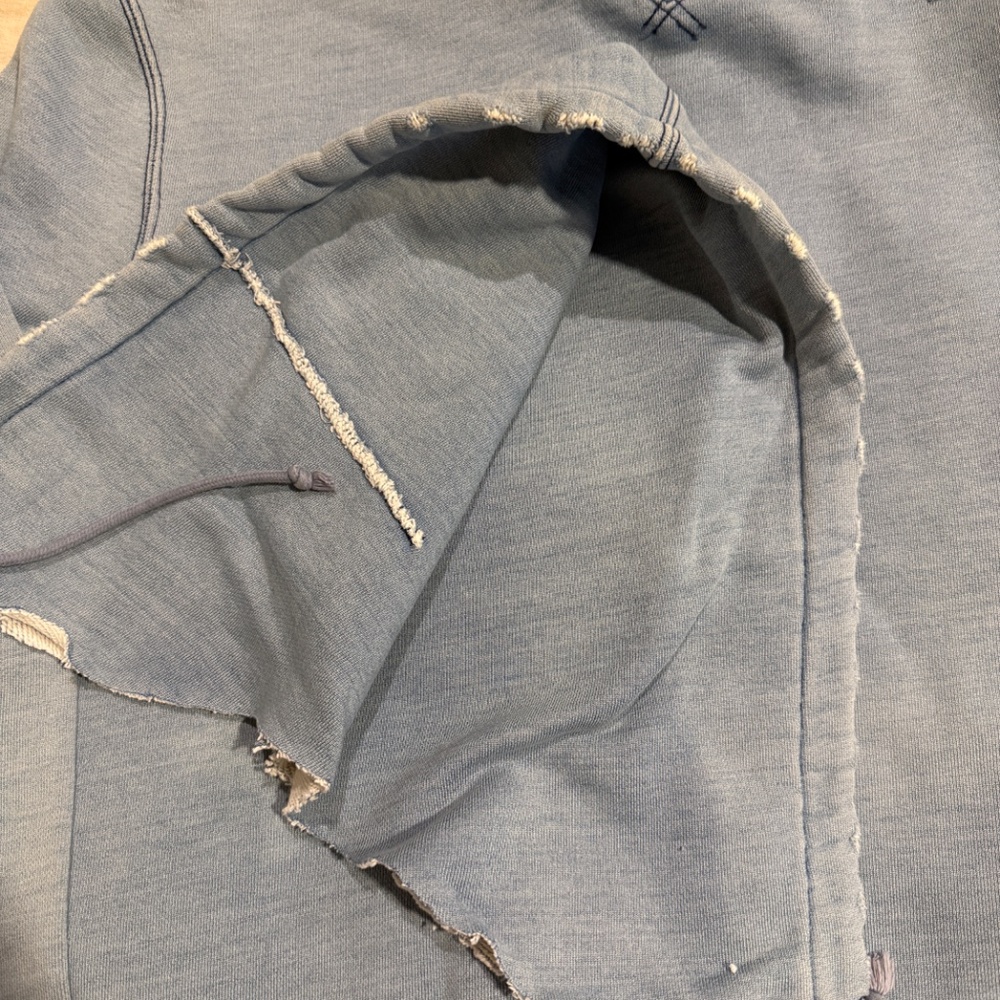 RRL Sweatshirt (*one of a kind*); Faded Indigo Blue; Medium - Picture 16 of 16